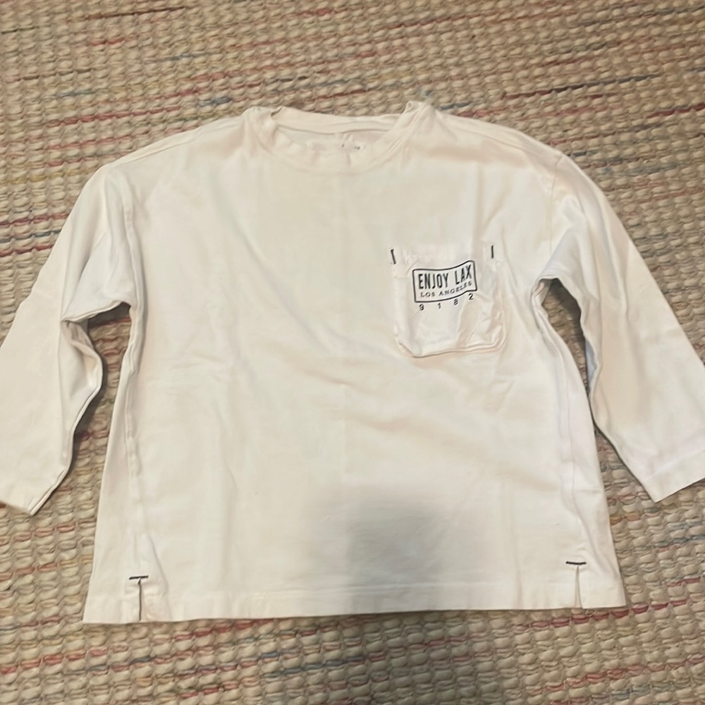 Zara Graphic Long Sleeve Tee sz 6